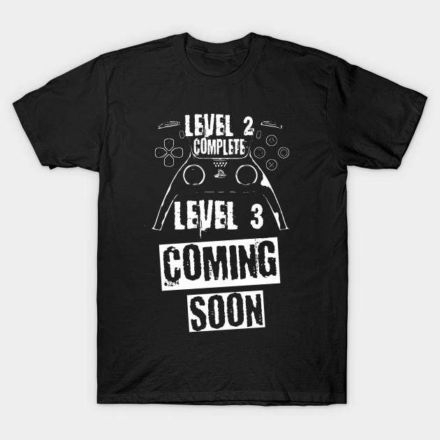 Level 2 Complete, white theme T-Shirt by Nana On Here